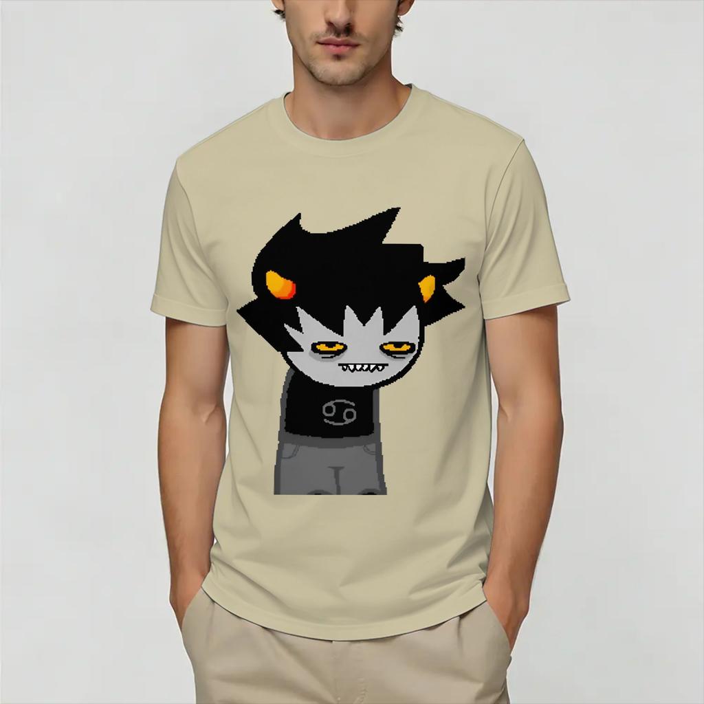 Unisex T-Shirts Homestucks Dave Strider Vintage 100% Baumwolle T-Shirts Kurzarm T-Shirt Rundhalsausschnitt Oberteile Geschenkidee