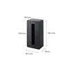 Yamazaki Magnetic Compact Tissue Case High Type Black (Fits Approx. W10.5 X D6 X H20.5cm Soft Pack Tissues) Tower 5807 (approx. W11.5 X D7