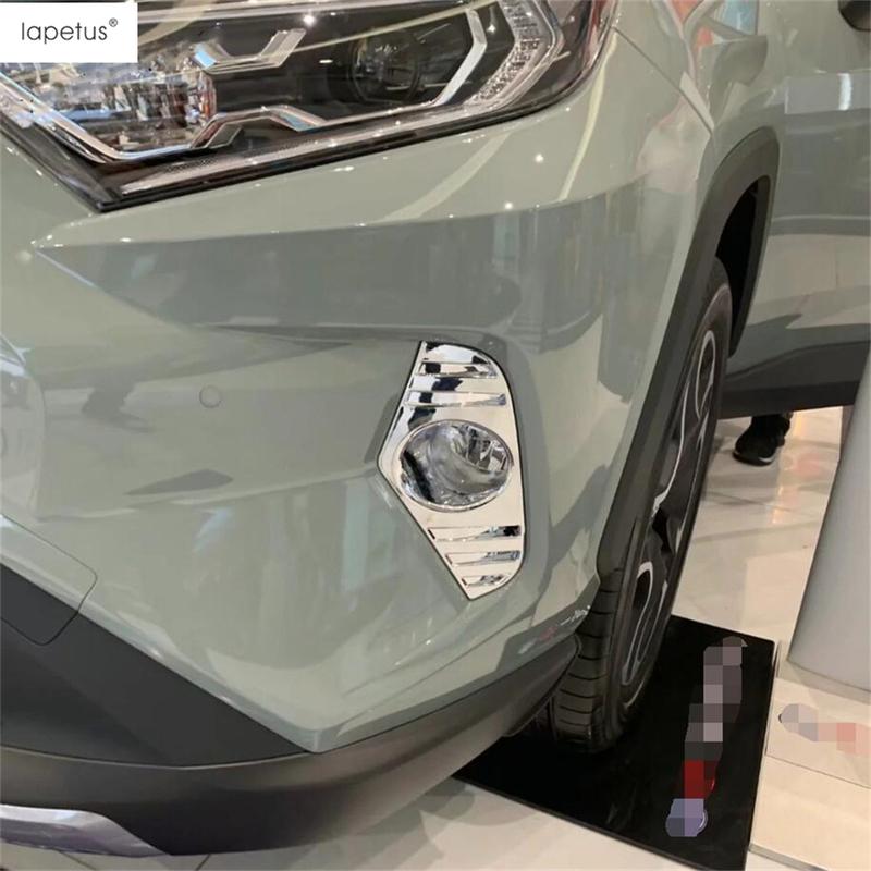 Car Front Fog  Lights Lamps Decoration Ring Circle Cover Trim For TOYOTA RAV4 RAV 4 XA50  - 2024 Chrome Accessories Exterior