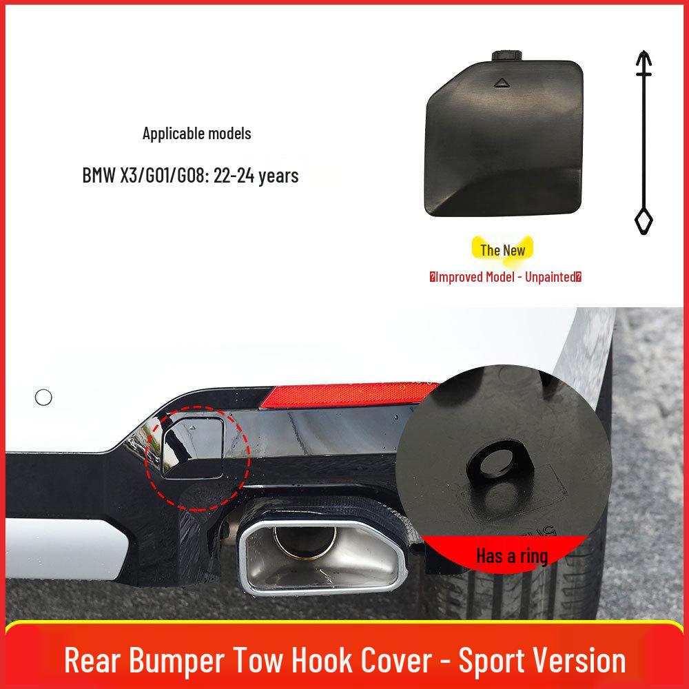BMW X3 Rear Bumper Tow Hook Cover for G01/G08 - Part 51129853319