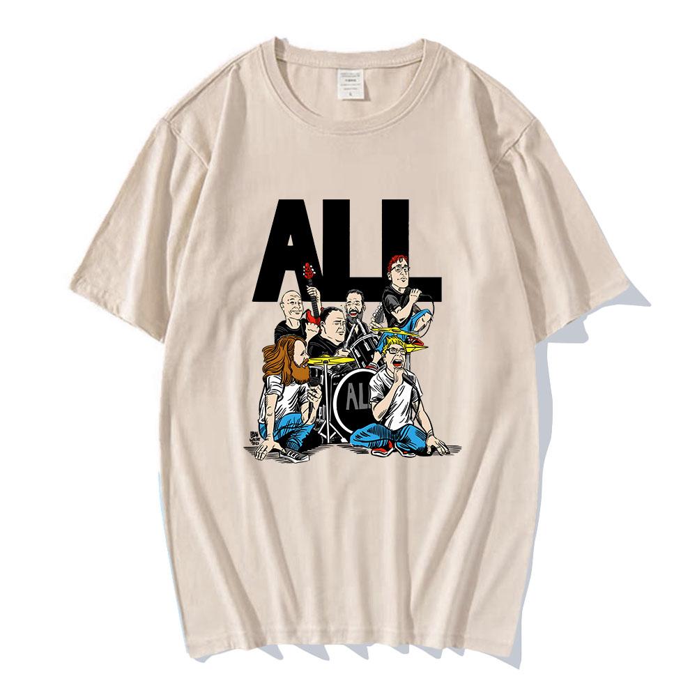 All Band Heavy Mental T-shirt Short Sleeve Men Women Summer Tshirts Cotton Soft High Quality Unisex Streetwear Tee-shirt Fashion