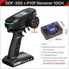 DUMBORC 2.4G 10CH Digital Radio Remote Controller DDF-350 Transmitter with Receiver  for RC Car Boat Tank LCD FHSS System