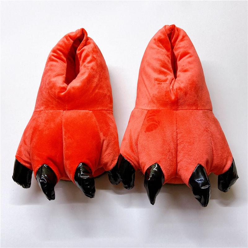 Осенне-зимняя хлопковая обувь с рисунком лапы динозавра — фото 5