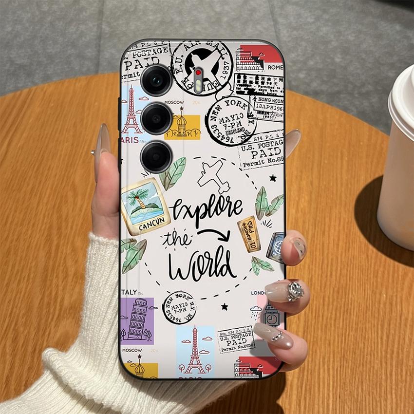 For Tecno Camon 40 20 19 17 16 15 Pro Premier 18P 16S 17T Phone Covers Matte Silicone Lovely Bow Lightweight Anti Drop Cases For Tecno Camon18i Bumper