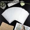 ABUL-40 Pcs Clear Stamp And Die Storage Bag Resealable Storage Pocket Large Envelope Case For DIY Scrapbooking Paper Card