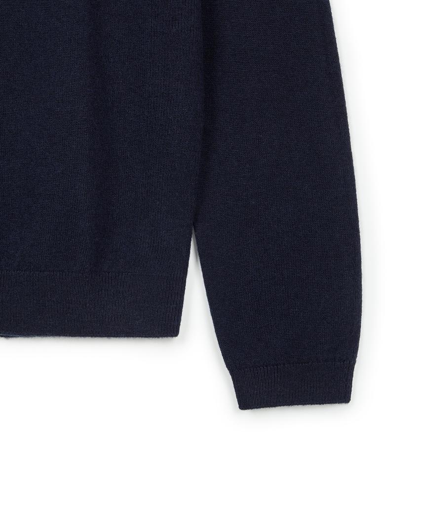 USPOLOASSN Merino Wool Round Knit_Dark Navy