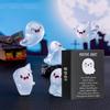 Mini Ghost Figures With Box Luminous Ghost Figurines Resin Glow in The Dark Ghost Figures Cute Positive Gift