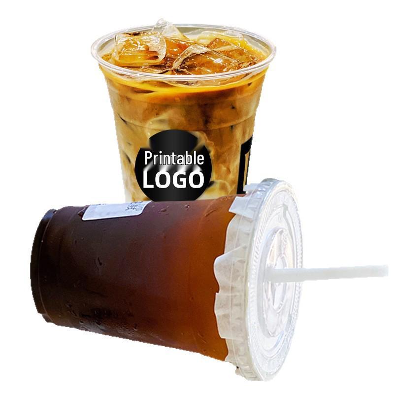 Leak-Proof PET Plastic Beverage Cup with Lid – Transparent Disposable Coffee & Cold Drink Cup