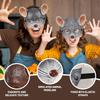 Foam Rat Face 3D Half Face Cover Cosplay Props Costumes Accessories Mouse Animal Masks Halloween Cosplay Mask Party Props