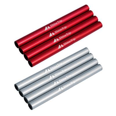 4pcs Tent Emergency Tube Aluminum Alloy Mending Pipe Camping Lengthen 13cm Lightweight for Hiking Awning Kit Tent Accessories