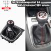 Pommeau de levier de vitesse de voiture Levier Stylo 5 6 Vitesses Soufflet de levier de vitesse Pour V-W Volkswagen Golf 5/6 MK5/6 Scirocco(2009) Octavie