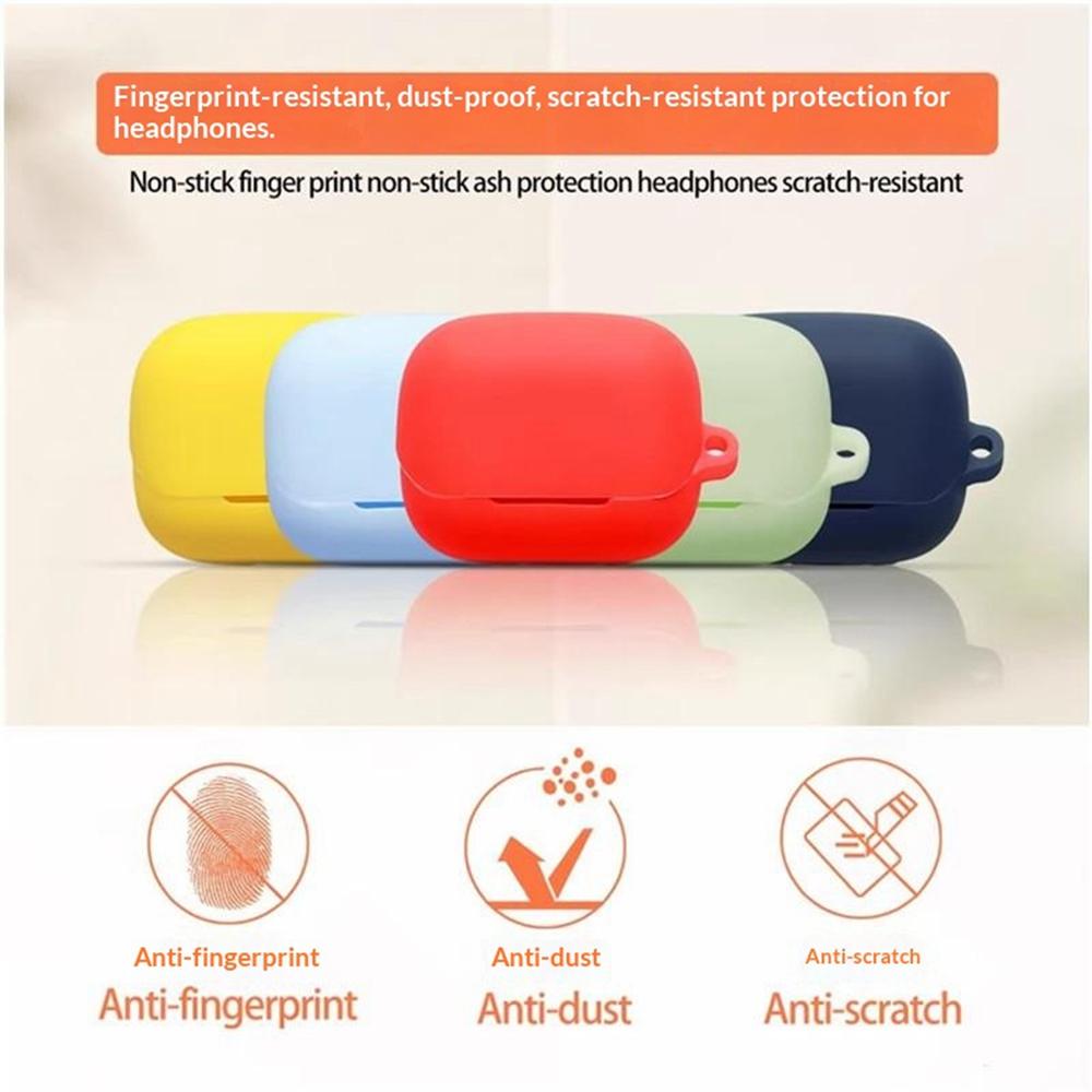 For Honor Earbuds 4 Silikonhülle Kabellose Ohrhörer Schutzhülle mit Anti-Verlust-Schnalle