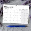 New Jan. 2026 - Jun. 2027 2026 Calendar with Hook Thick Paper Hanging Calendar Colorful Daily Study English Calendary Home