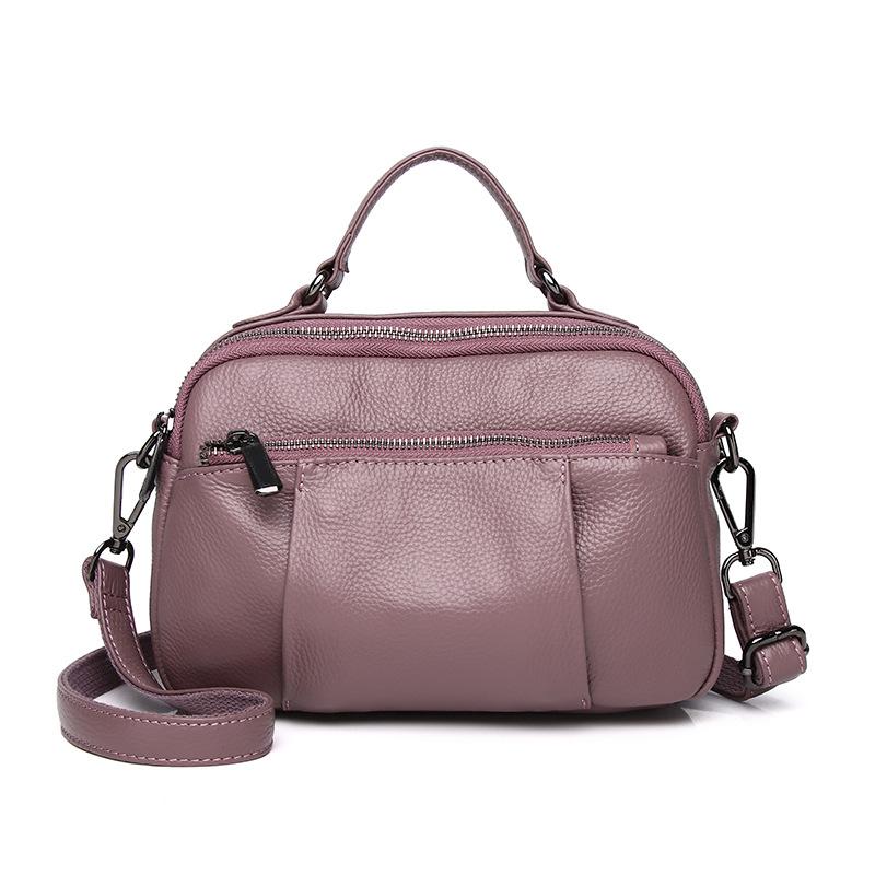 

Feiya Lychee Pattern Первый слой коровьей кожи Мягкая кожаная сумка для матери среднего возраста с несколькими карманами на одно плечо Сумка через плечо