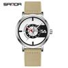 Sanda Nylon Strap Quartz Watch - Simple, Thin, Creative Dial, Waterproof, for Students and Sports