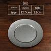Wutuo Vintage Distressed Stainless Steel Round Plate