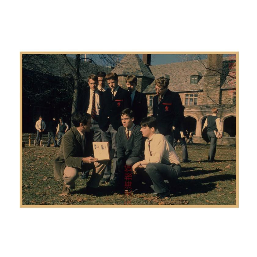 Vintage Dead Poets Society Movie Poster: Retro Bar/Cafe Wall Decor 29.7X42cm (A3 size)