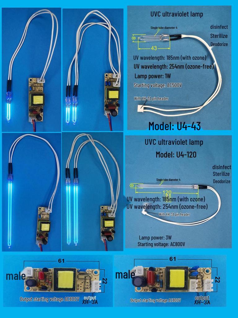 UV Ballast 5V Power Supply Circuit for UVC Lamp Sterilization