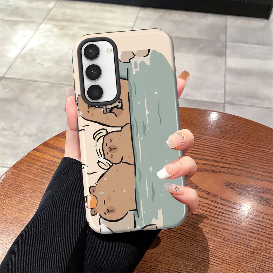 Take A Bath Capybara Phone Case for Samsung Galaxy S25 A26 S23 A36 A16 A56 S20 FE S23Ultra S24 Ultra S25Ultra Soft Cover Capa