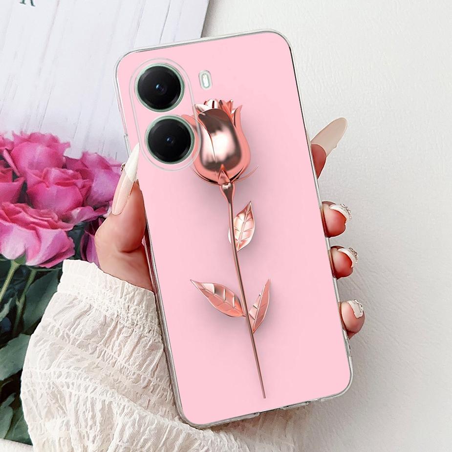 For Xiaomi Poco X7 Pro 5G Case Cute Panda Flowers Painted Cover Soft Slim Phone Case For Xiaomi Poco X7 PocoX7 Pro Fundas Bumper