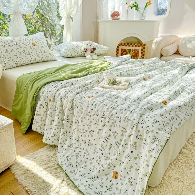 Washed Crinkled Cotton Summer Quilt 200*230cm