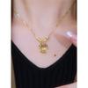 Women's Ethnic Longevity Lock Necklace - Chinese Style Fu Lock Clavicle Chain Choker, Douyin Trend, Elegant Neck Chain.