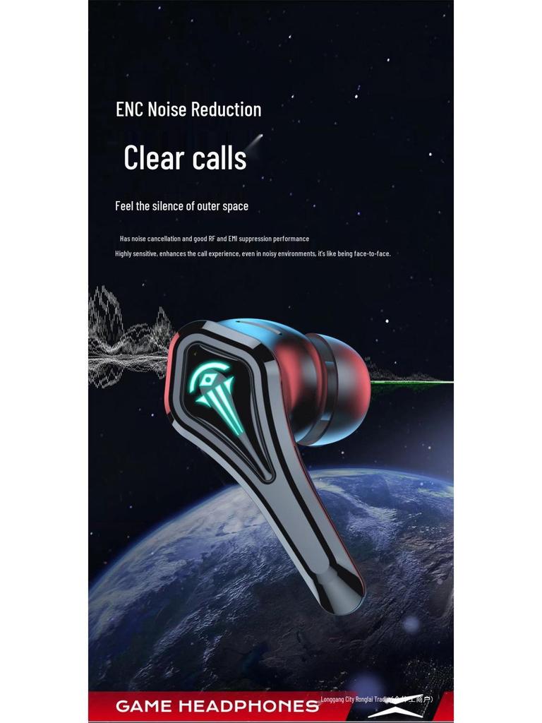 Esports Gaming Wireless Bluetooth Headphones - Low Latency, In-Ear, Mobile Compatible