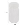 Niigata Seiki BeHAUS Made in Japan Wide Mouth PP Bottle with Ring, 100ml, PBW-100