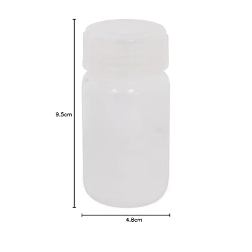 Niigata Seiki BeHAUS Made in Japan Wide Mouth PP Bottle with Ring, 100ml, PBW-100