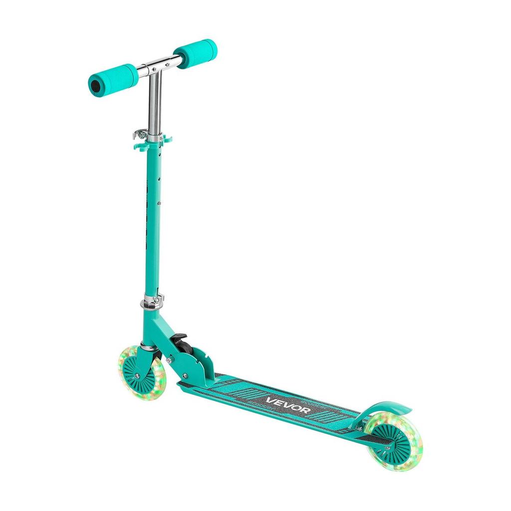 Kick Scooter for Kids Ages 3+, 2-Wheel Toddler Scooter with Light-Up Wheels, Adjustable Height Handlebar, Wide Anti-Slip Deck, Foldable Lightweight