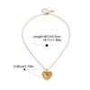 Yori Distinctive Red Rhinestone Ribbed Heart Pendant Necklace for Women Stainless Steel Popular Chic 2025 Jewelry PVD Plated