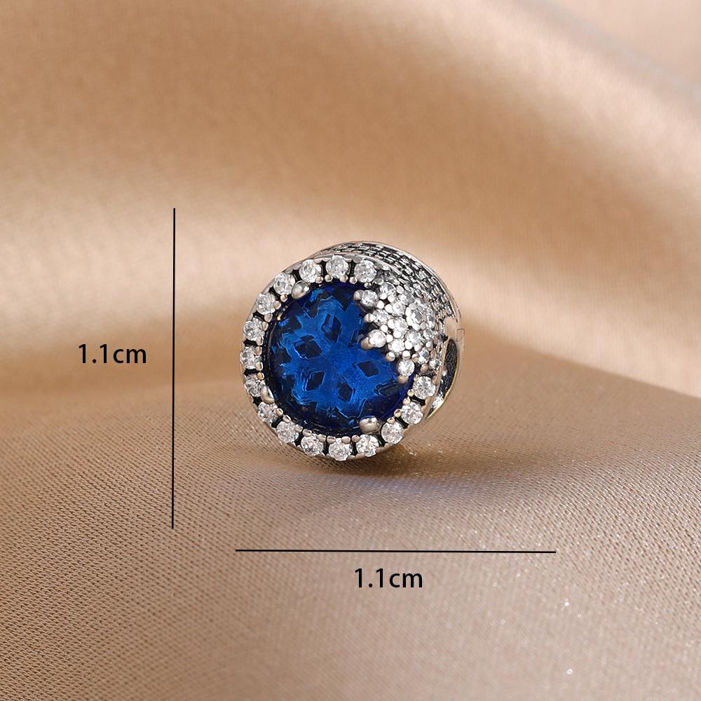 Blue 925 Silver Dolphin Octopus Turtle Swallow Pendant Bead, Suitable for European Bracelet DIY Women's Jewelry Accessories