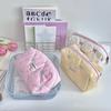 Student School Supplies Cute Bow Cosmetic Bag Female Large Capacity Makeup Bag Office Stationery Storage Bags