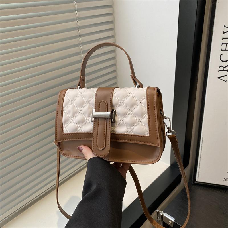 Simple New Diamond Embroidery Thread Women's Color Matching Large-capacity Exquisite Shoulder Messenger Bag