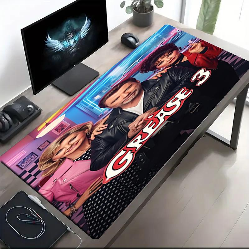 Grease Theme Mouse Pad, Non Slip Rubber Base, Multifunctional Office & Home Decor, Perfect for Workspace Personalization.