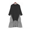 European Dress Loose Dress Fake Two-Piece