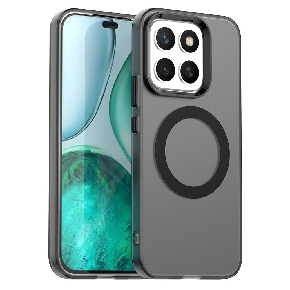 Magnetické bezdrátové nabíjecí pouzdro pro Honor X8c Kryt Cukrové barvy Průhledný zadní kryt Coque