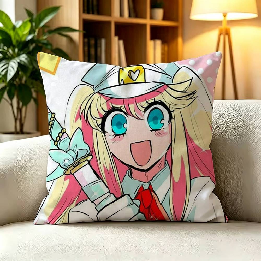 ANIME N-Nanbaka Various Sizes Square Pillow Case For Car Home Bedchamber Decor