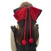 Elegant Purple Hair Bows Clip With Long Ribbon Fashion Headdress Hairpieces Barrette Hairpin For Women And Girls