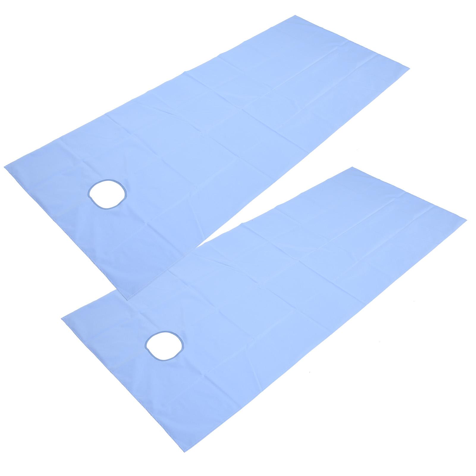 

2pcs SPA Massage Table Cover Sheet Breathable Oil Resistant Waterproof Beauty Salon Bed Sheets Blue синий