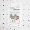Viola Display Case (Perforated Board Insert Type) UV-Resistant, All-Made-in-Japan Acrylic Storage Case for Trading Cards (White, Standard)