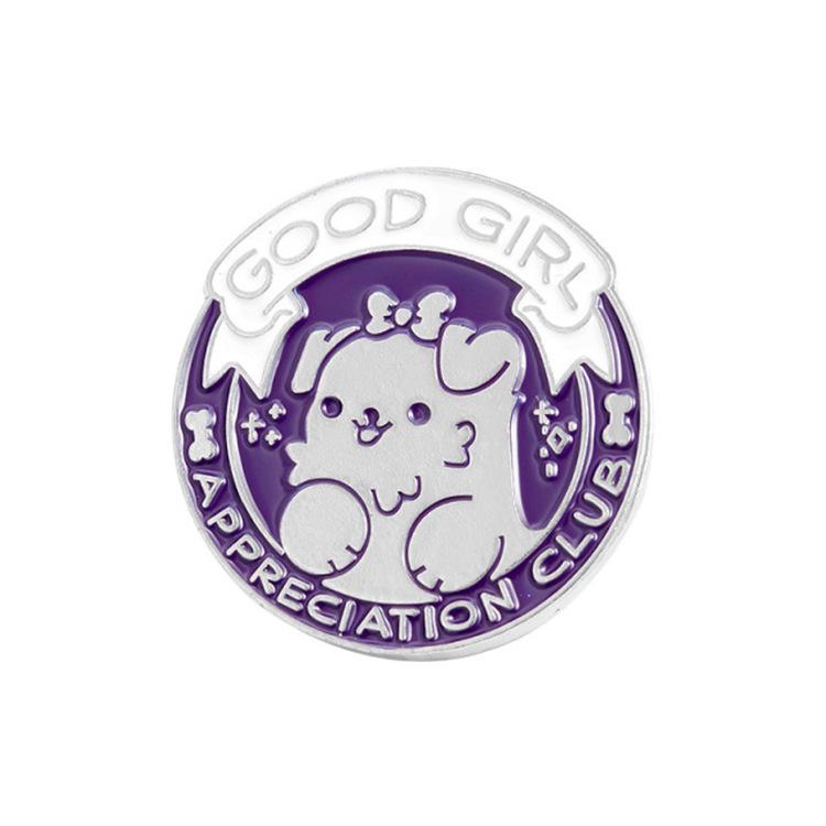 Creative Cartoon Animal Brooch – Cute Cat, Puppy, Duck Alloy Badge for Clothing