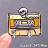Punk Embroidered Patches For Clothing Demon Devil Patch Iron On Patches For Clothes Hip Hop Sewing/Fusible Patch Stickers Badges
