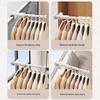 Portable Telescopic Folding Clothes Hanger: No-Punch Storage Rack for Travel and Hotel Use