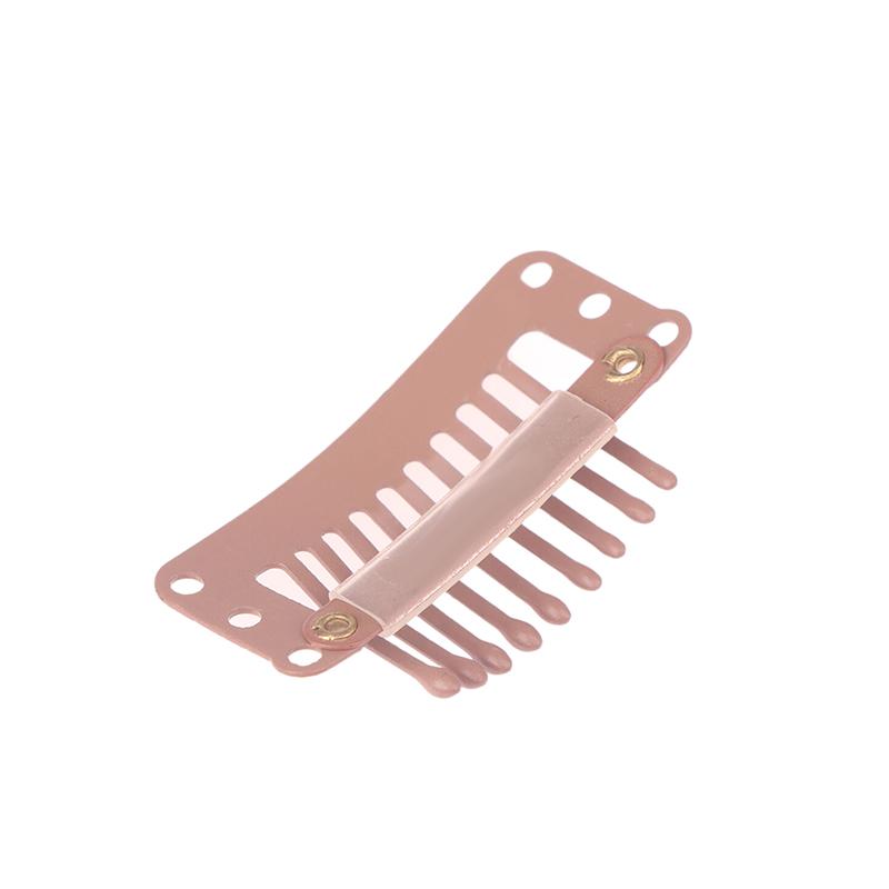 10Pcs 9/10 Teeth Snap Wigs Clips Portable Metal Snap Hair Clips For Hair Extensions Accessories Tool10 Pcs Hair Extension Clips
