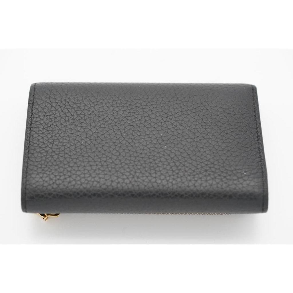Used Louis Vuitton Capucines Noir Tri-fold Wallet