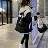 Winter Women Down Cotton Coat Korean Female Be All-Match Parkas Jacket Ladies Hooded Splicing Together Puffer Outwear