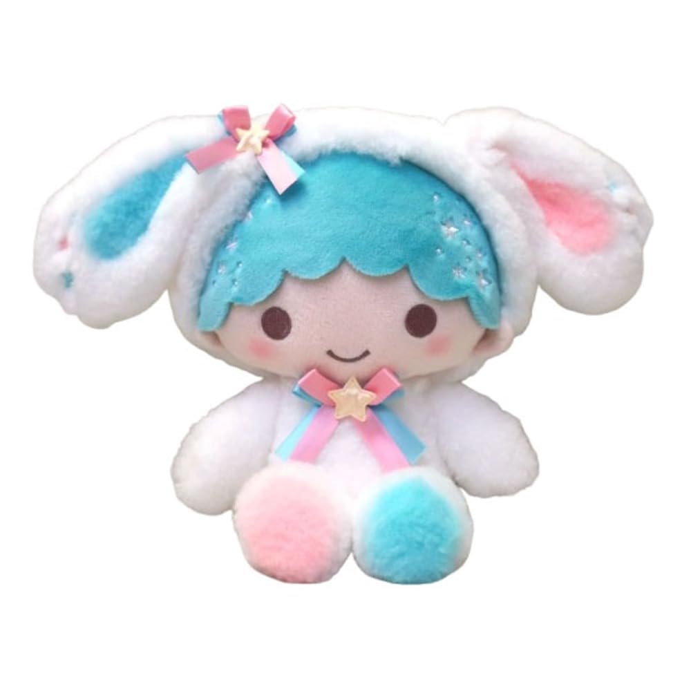 

Nakajima Corporation Sanrio Little Twin Stars White Bunny S Kiki Plush Toy Small Rabbit Costume Pastel Cute Interior Gift Authentic Product 218407-25