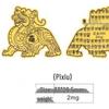 Pure Gold "Princess Luck" Phone Sticker – Wealth & Treasure Gold Leaf Design for Prosperity & Fortune