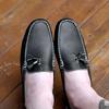 Men's Muller Genuine Leather Shoes Half Slippers Slip On Flat Shoes